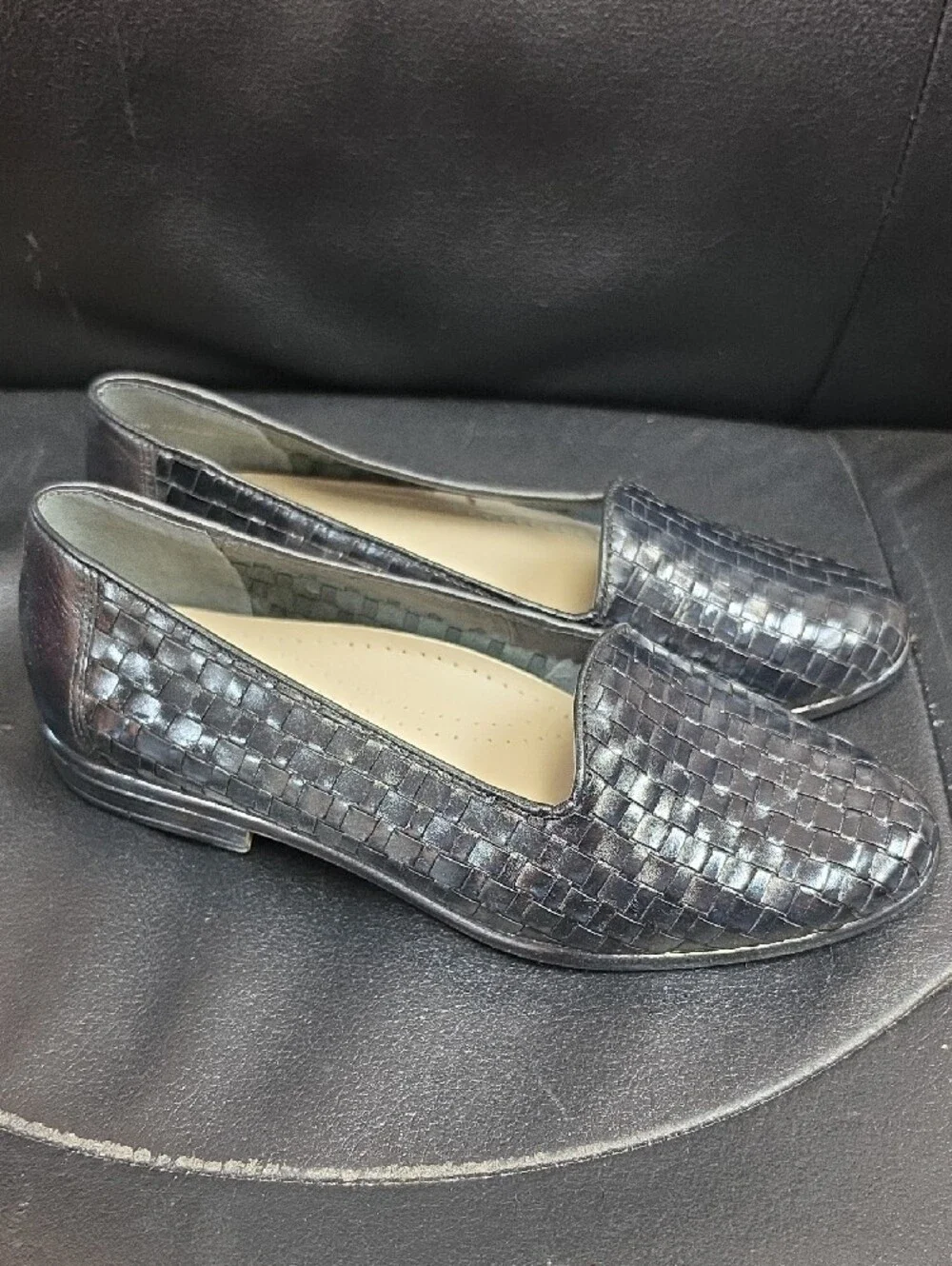 Trotters woven leather